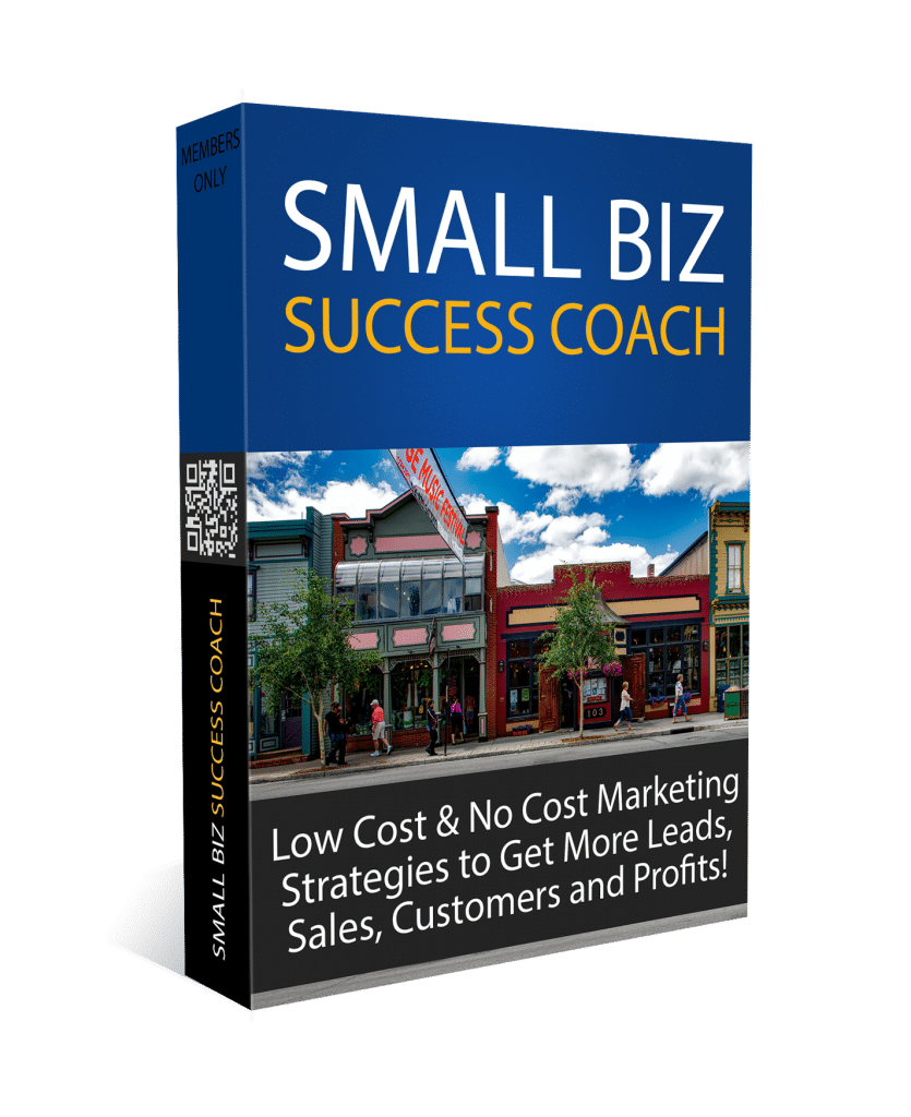 Small biz success coach offering a program for small business owners.